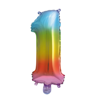 Luftballon Zahl Rainbow 0-9 (41cm)