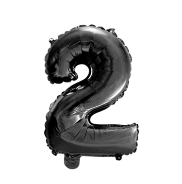 Luftballon Zahl Schwarz 0-9 (41cm)