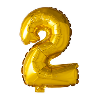 Luftballon Zahl Gold 0-9 (41cm)