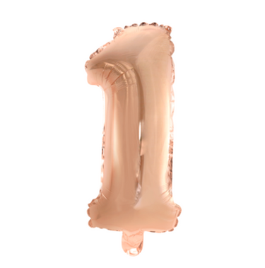 Luftballon Zahl Rosegold 0-9 (41cm)