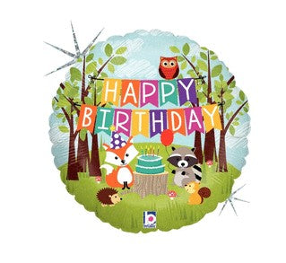 Happy Birthday Woodland Luftballon