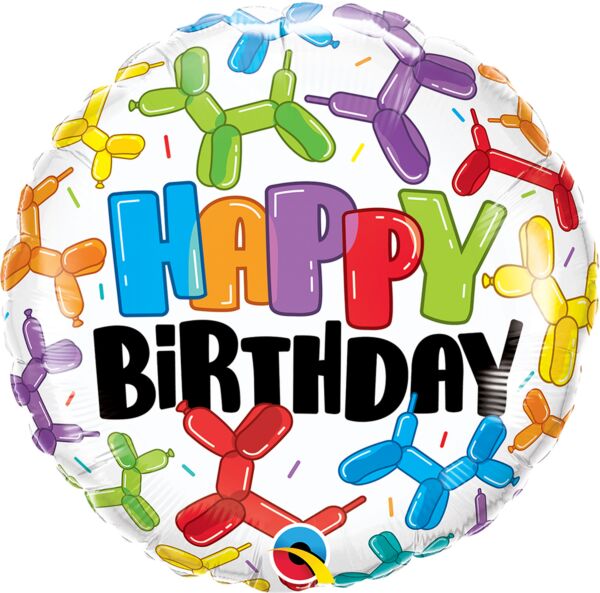 Happy Birthday Luftballon-Hund Luftballon