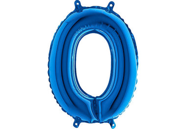 Luftballon XXL Zahl 0-9 blau (66 cm)