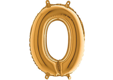 Luftballon XXL Zahl 0-9 gold (100 cm)