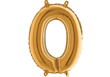 Luftballon XXL Zahl 0-9 gold (66 cm)