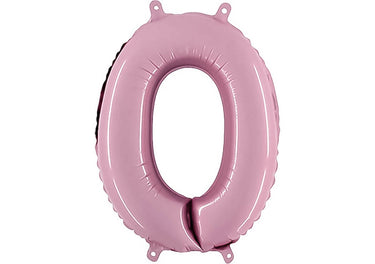 Luftballon XXL Zahl 0-9 pastell-pink (100 cm)