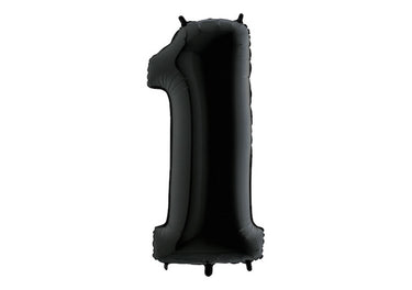 Luftballon XXL Zahl 0-9 schwarz (66 cm)
