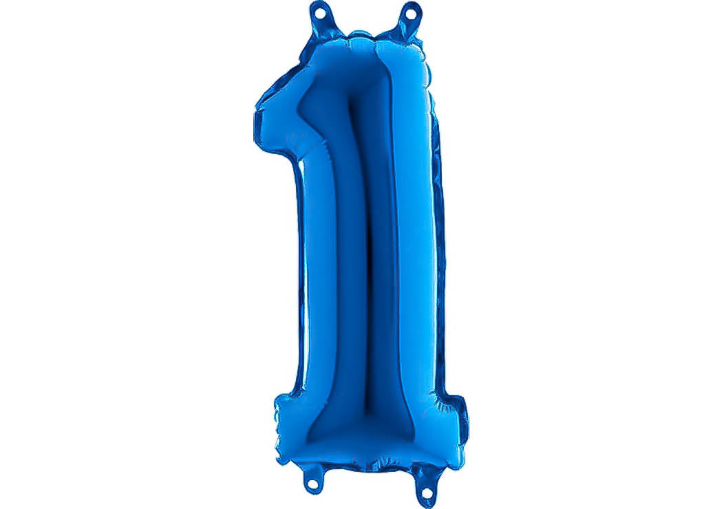 Luftballon XXL Zahl 0-9 blau (66 cm)