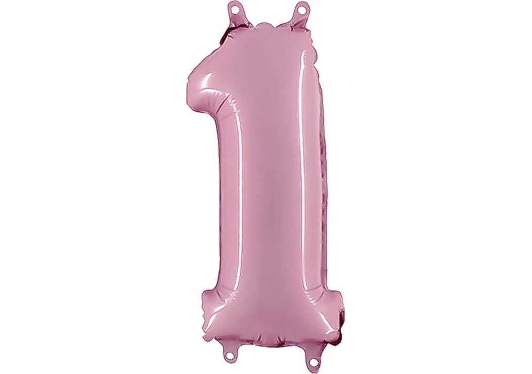 Luftballon XXL Zahl 0-9 pastell-pink (100 cm)