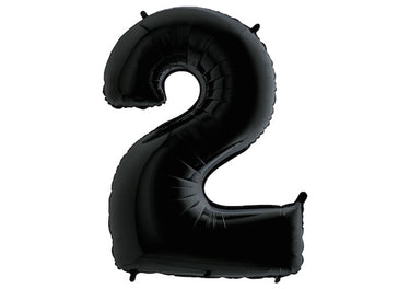 Luftballon XXL Zahl 0-9 schwarz (100 cm)