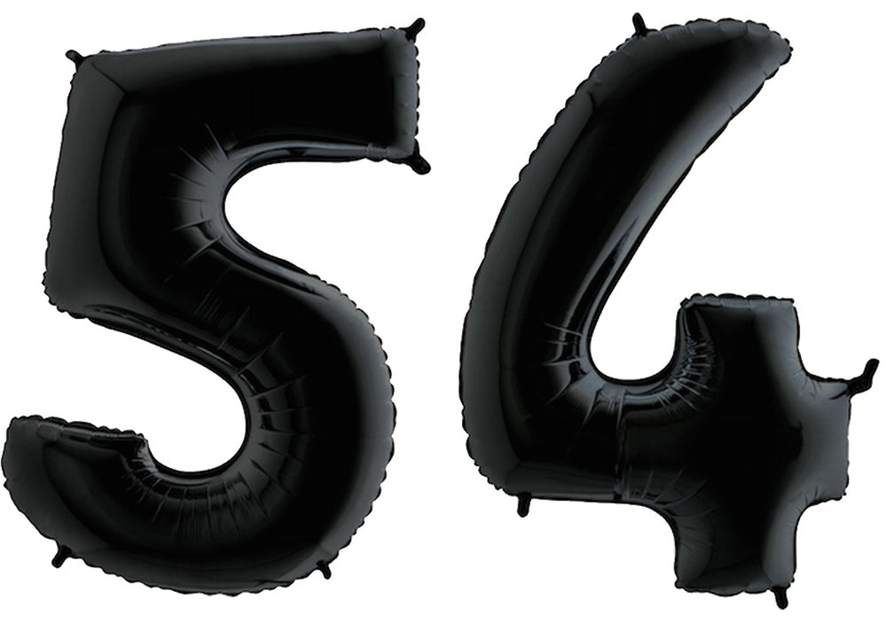 Luftballon XXL Zahl 10-99 schwarz (100 cm)